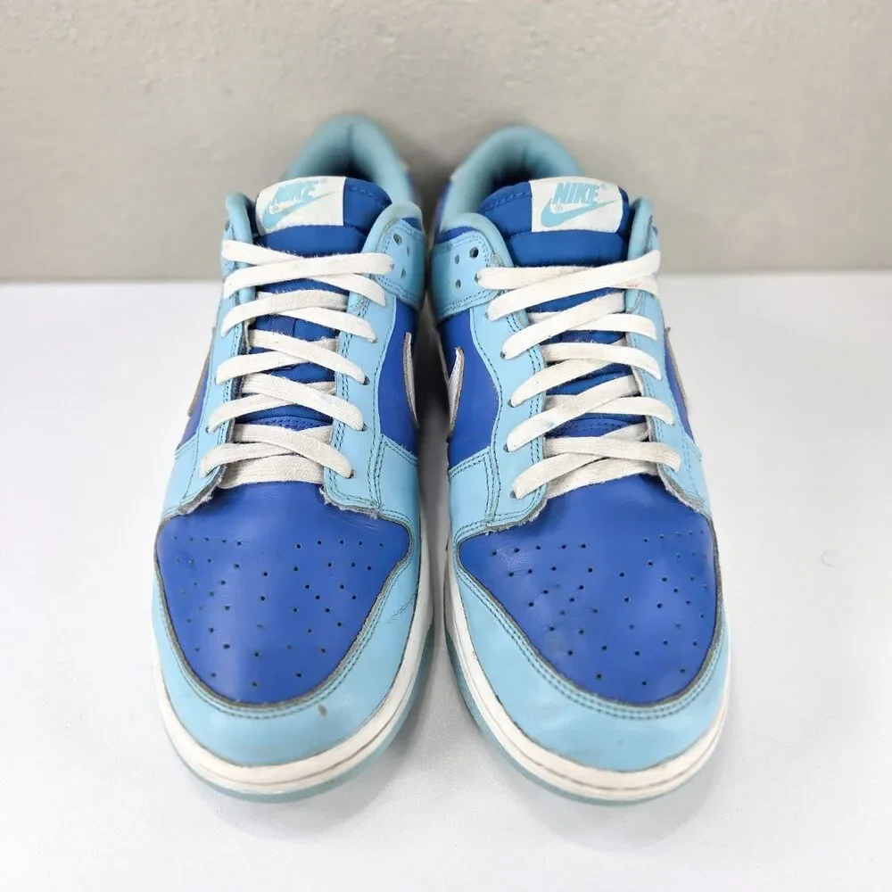 Nike Dunk Low Argon Blue Flash White Retro Sneakers DM0121-400 Sz 10